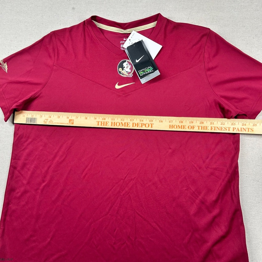 Nike FSU Shirt Womens 2xl On Field Florida State Seminoles Coach Club UPF 40 - Picture 10 of 12
